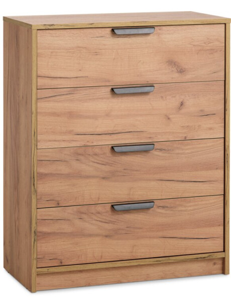 Cómoda JENSLEV 4 cajones color roble natural Cómoda JENSLEV 4 cajones color roble natural