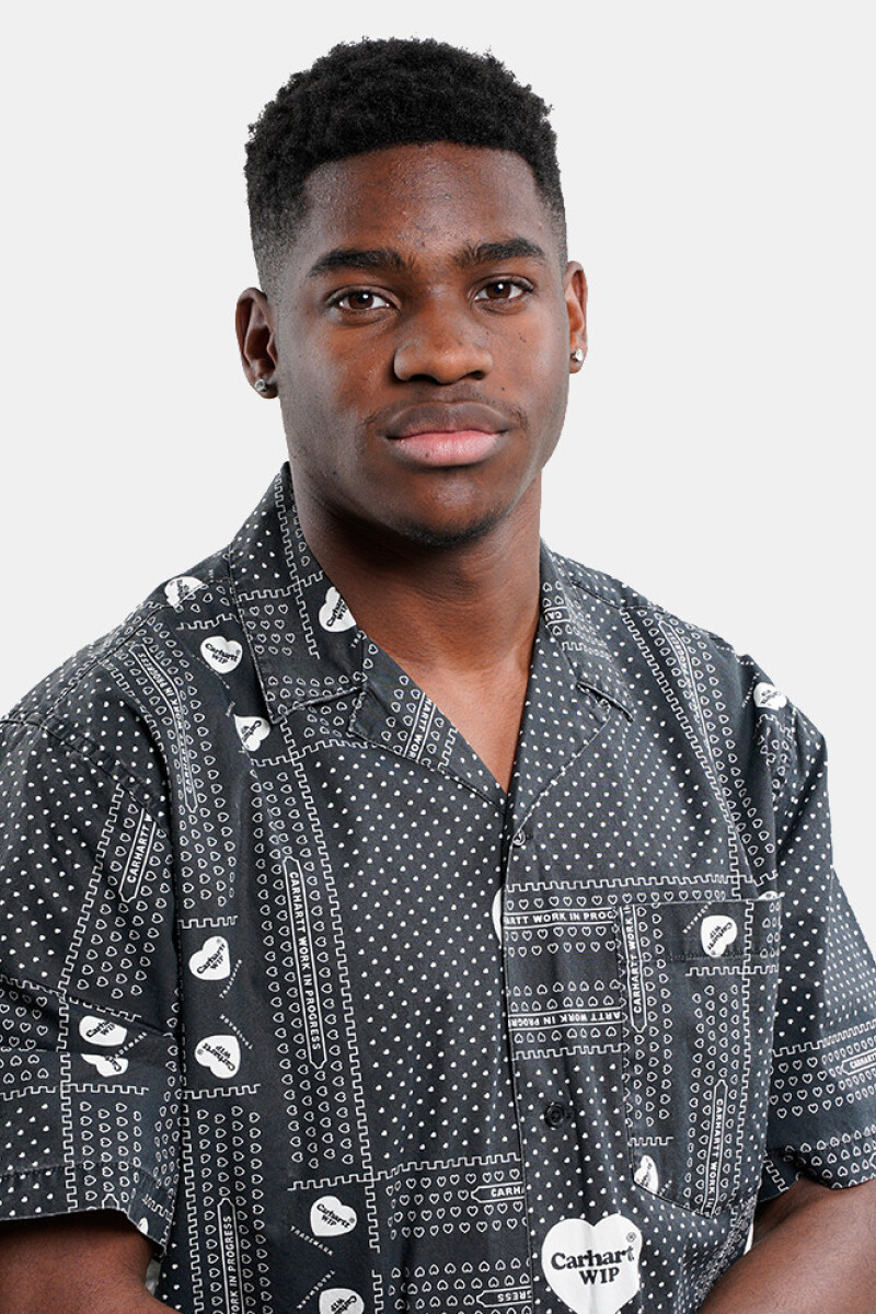 S/S Heart Bandana Shirt Negro