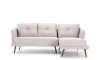 Sofá Con Chaise - Triunfo - 3 Cuerpos Beige - Izquierdo