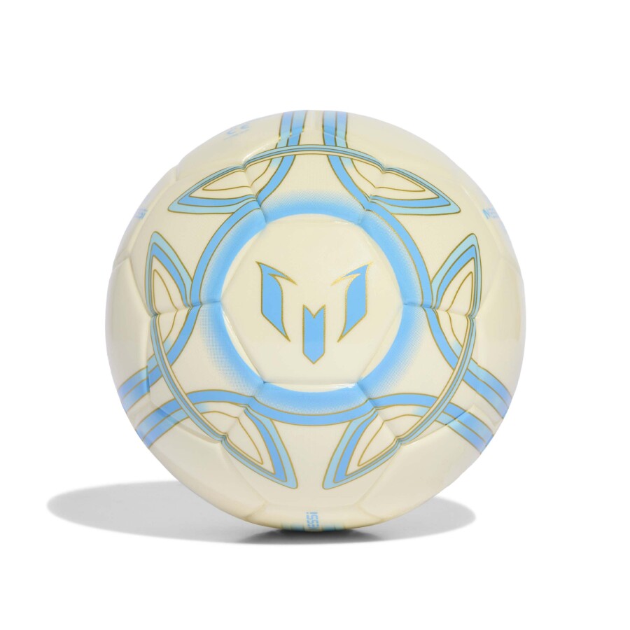 Pelota Adidas Messi Mini Beige - Celeste