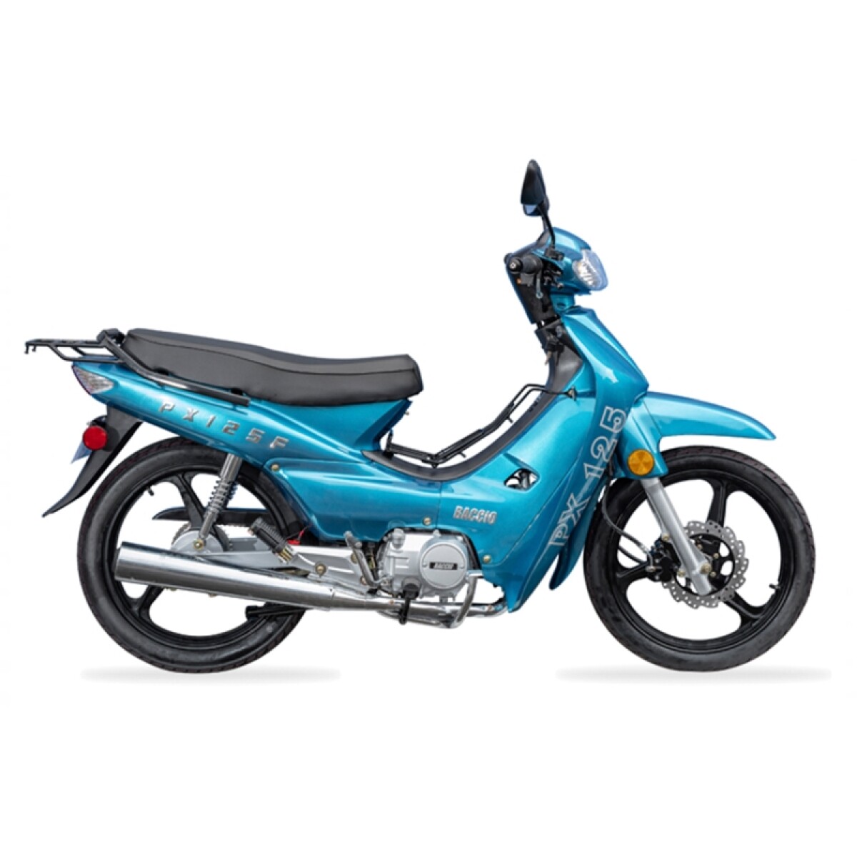Moto Baccio Cub Px125 F Llanta De Aleacion - Celeste (ce) 
