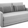 SOFA CAMA 146 MTS - PARRILLA EXTENSIBLE - SOFA EN TELA GRIS CLARO - ALMOHADONES CHICOS EN GRIS OSCURO CON TRAMA BEIGE SOFA CAMA 146 MTS - PARRILLA EXTENSIBLE - SOFA EN TELA GRIS CLARO - ALMOHADONES CHICOS EN GRIS OSCURO CON TRAMA BEIGE