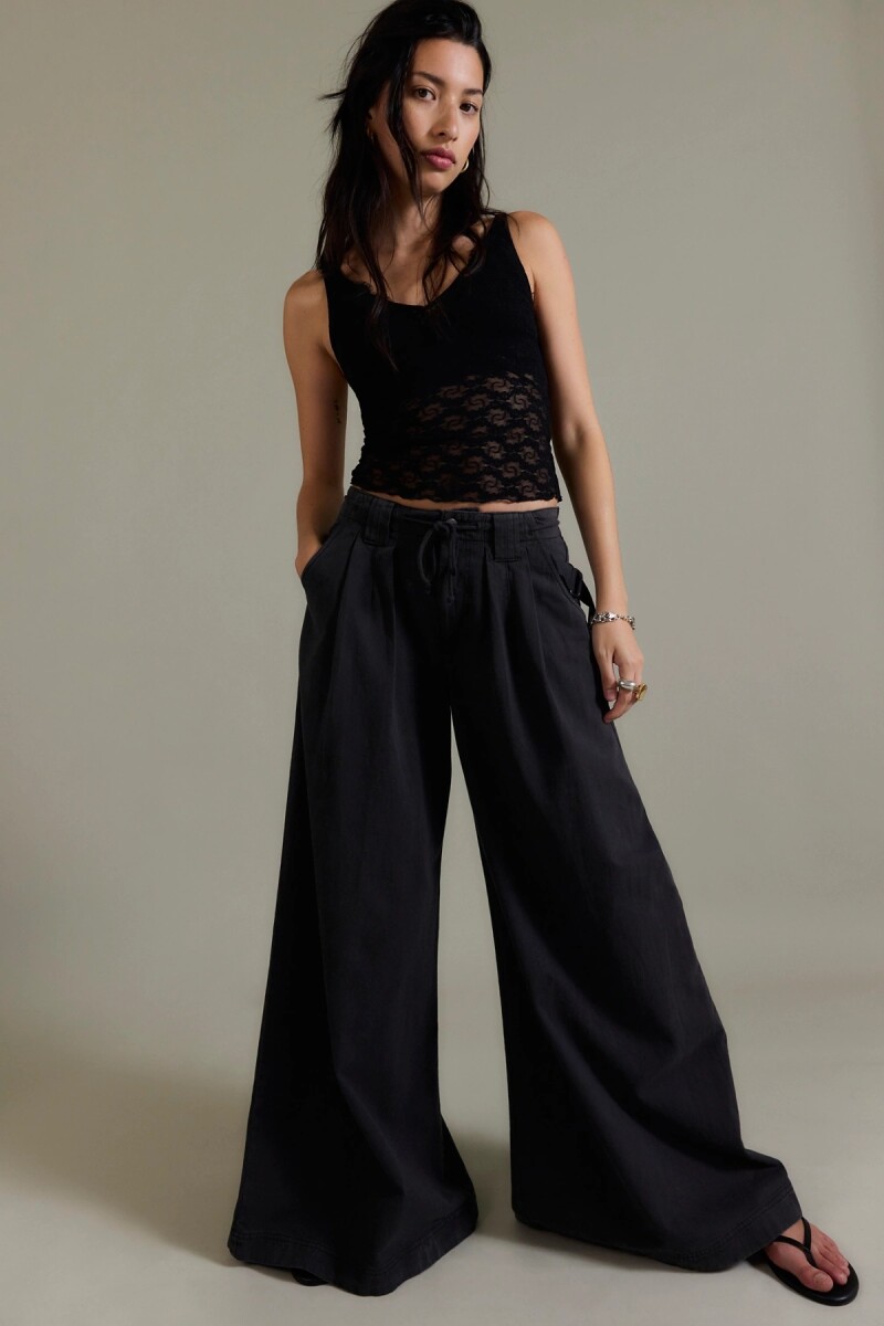PANTALON WIDE JULIEN CHINO Negro
