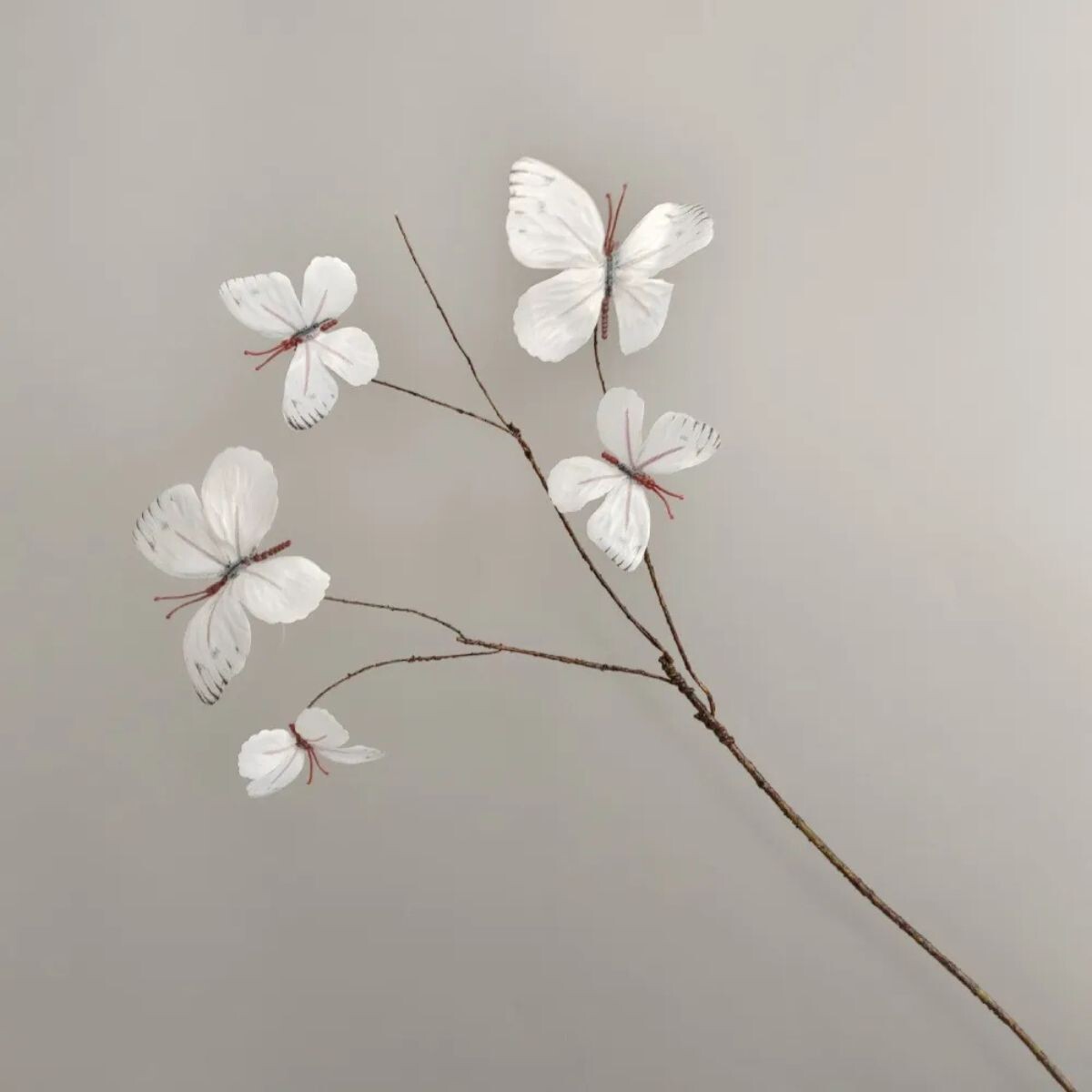 Rama de 7 Mariposas - Blanco 