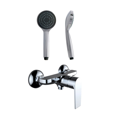 Griferia De Ducha Externa Monocomando Cromo Clever Agora 000