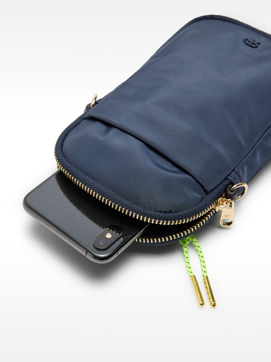 Bolso Para Móvil De Nylon azul-marino
