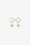 Aros dije estrella strass dorado