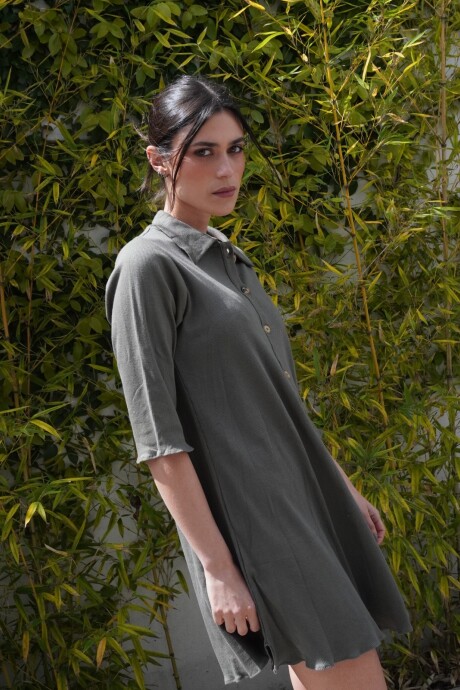 Comfortable dress Verde Seco