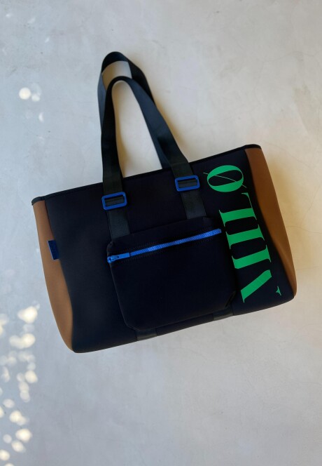 Bolso Milo multi Black & green