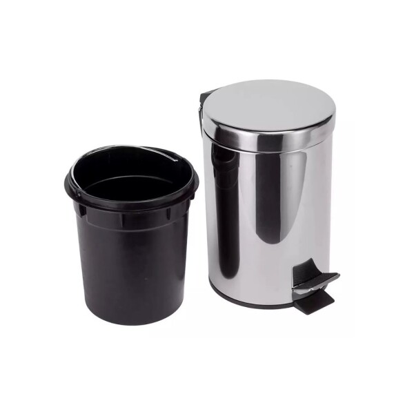 PAPELERA CON PEDAL ACERO INOX 12L PAPELERA CON PEDAL ACERO INOX 12L