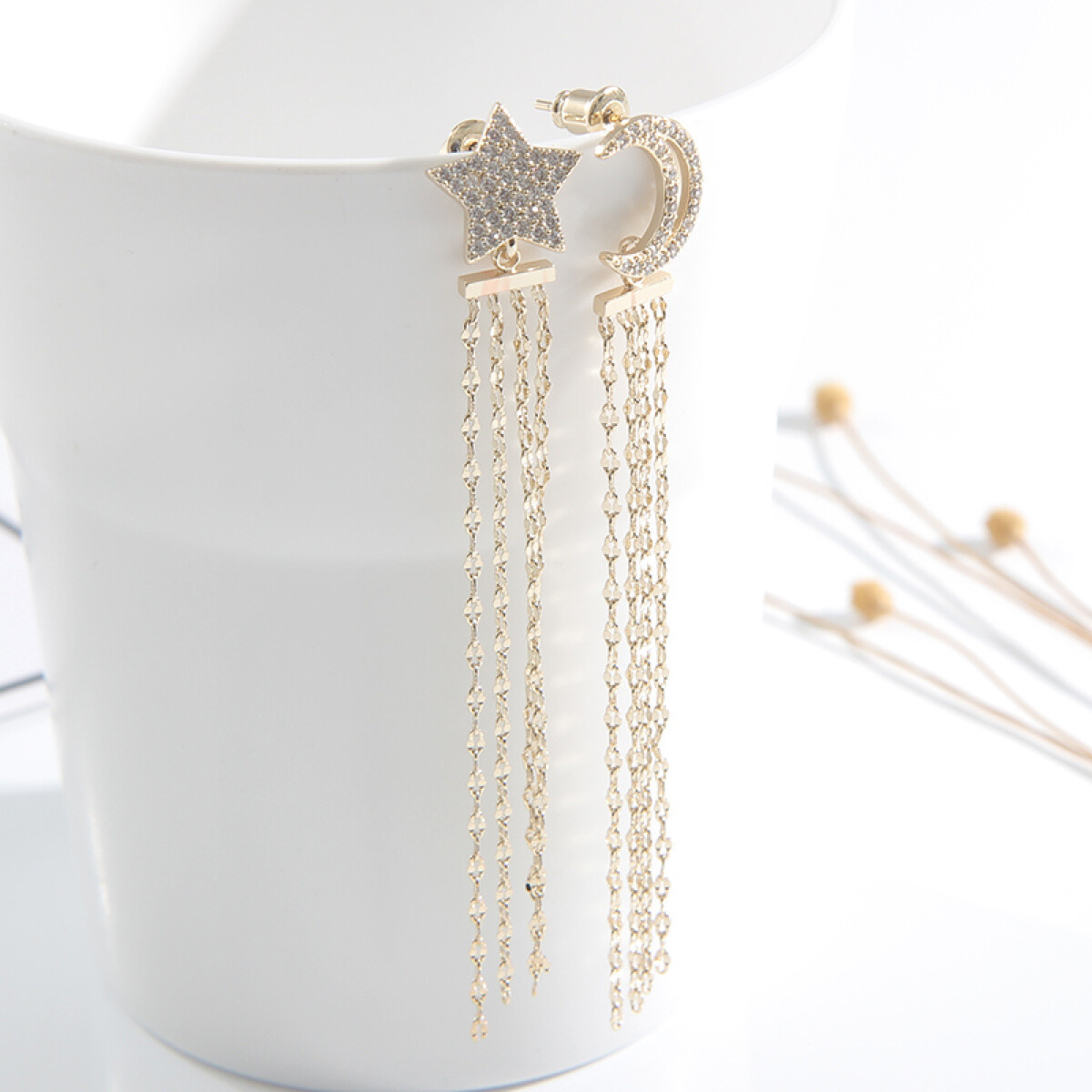 Pendientes Luna Y Estrella 