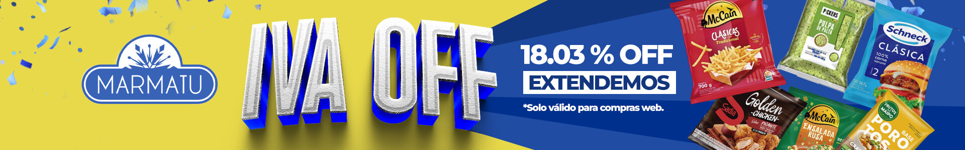 EXTENDEMOS IVA OFF 18.03 %
