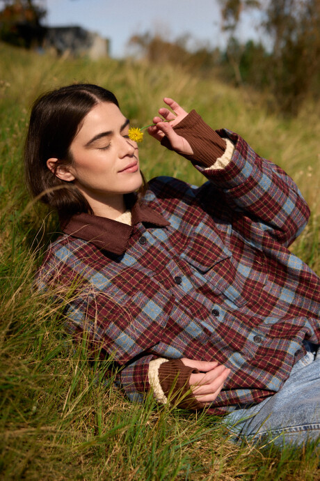 Chaqueta Olyra Celeste/Bordeaux