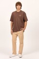REMERA ARCH EMB OVER TEE H-marron