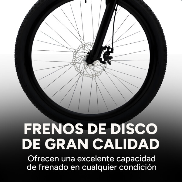 Bicicleta Crolan Montaña Rod 27.5 Freno Disco 21 Vel Shimano Color Negro Celeste