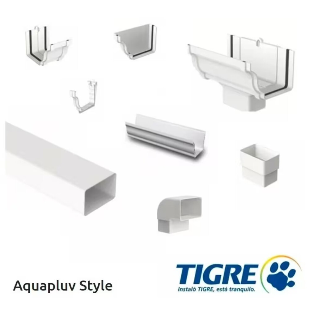 Codo a 90 blanco para canaleta Style - Tigre Codo A 90 Blanco Para Canaleta Style - Tigre