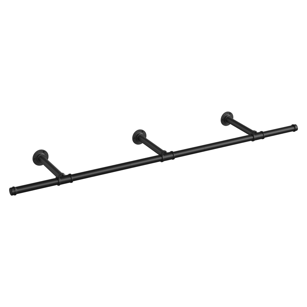 SONGMICS Perchero de Pared Negro – Ahorrador de Espacio para Lavandería y Habitaciones 