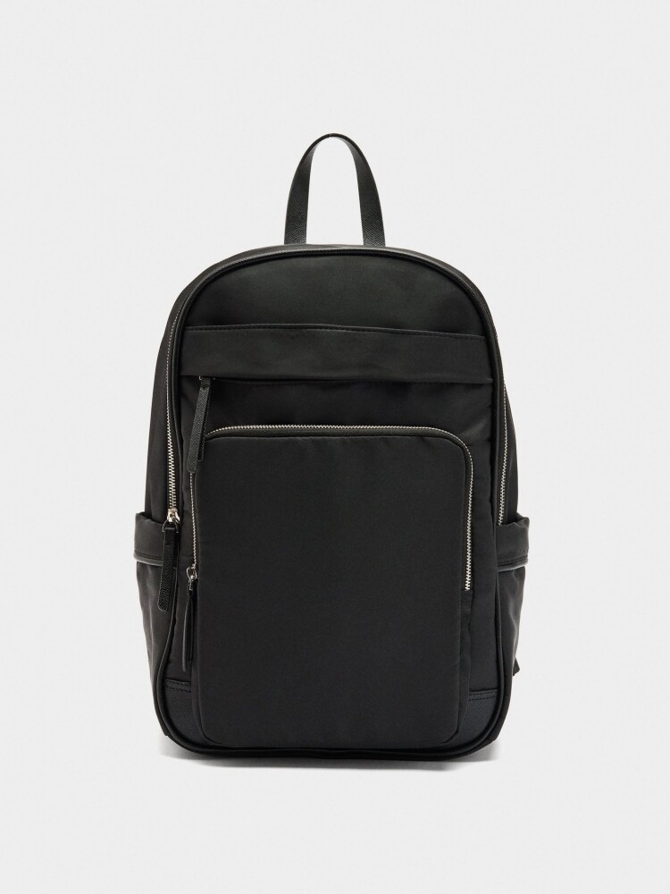 Mochila De Cabina Nylon Portátil De 15" negro