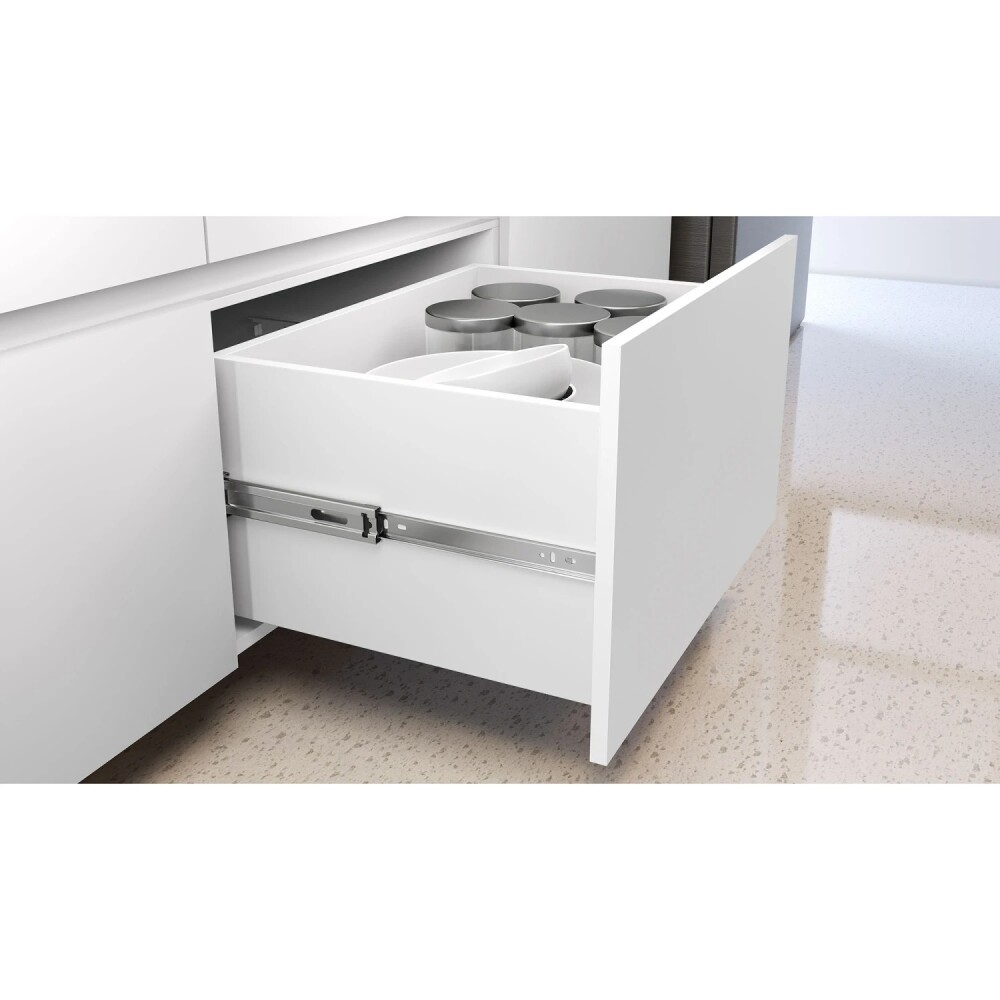 Bajo mesada 120 cm - 1 Puerta Basculante 4 cajónes - Rainha Blanco