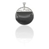 Dije Colgante Círculo-Plata 925-Onix-CP4179 conpiedra