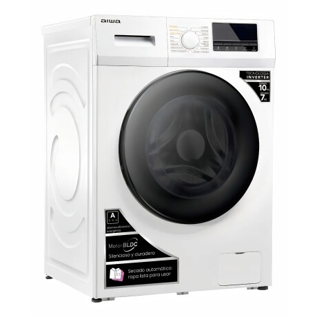 Lavasecarropas Automático Inverter Aiwa 10kg/7kg Frontal Blanco