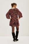 Vestido Jacquard Short Ikat Multicolor