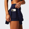 Falda Fabletics Hot Shot Pleated Azul