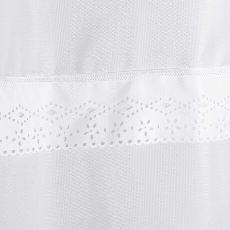CORTINA POLIESTER BLANCO C/PUNTILLA