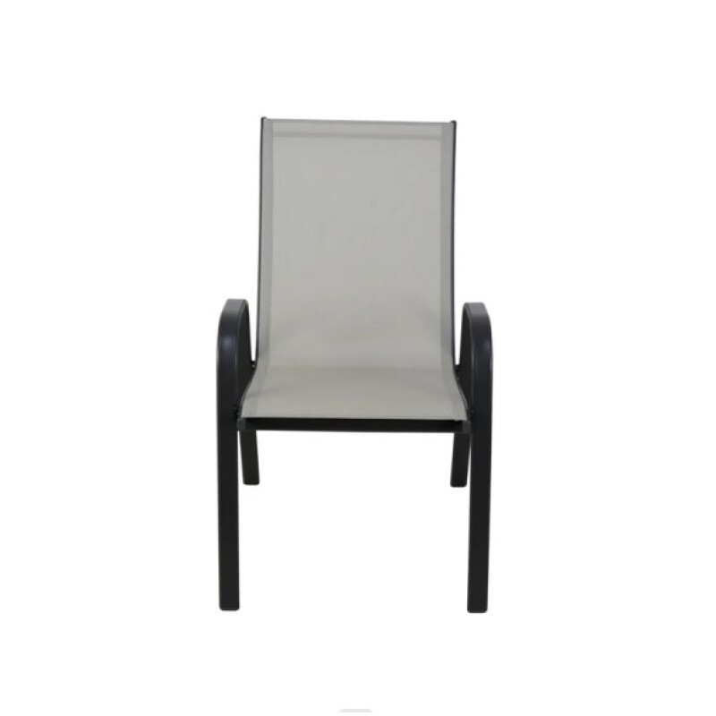 Silla de exterior Textilina Sling de acero crudo Silla de exterior Textilina Sling de acero crudo