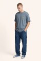REMERA SERPIENTE OVER TEE A-azul