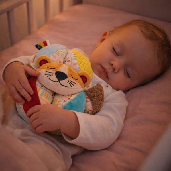 Pelota De Peluche Juguete Estimulación Sensorial Para Bebé Color Beige