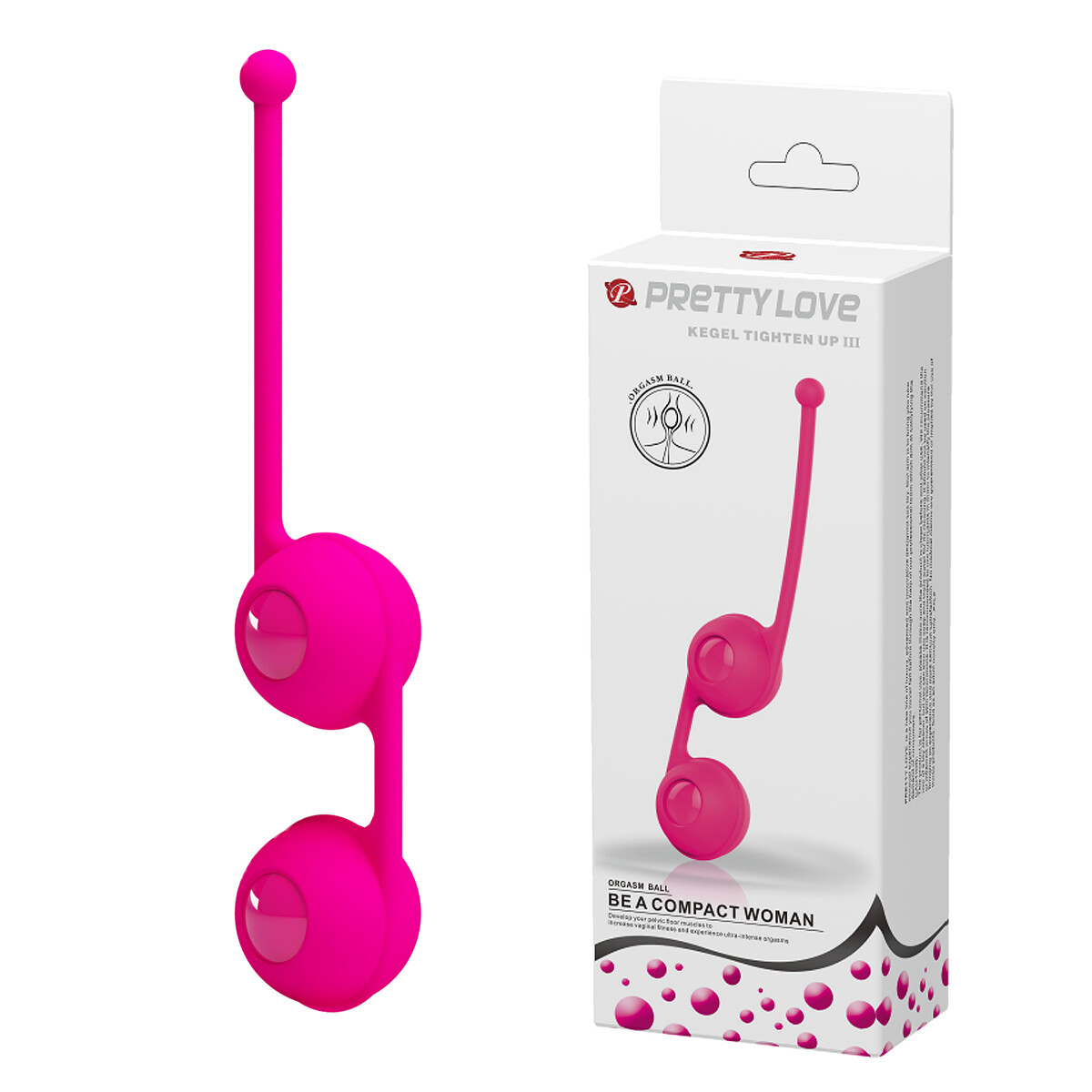 Bolas Vaginales Pretty Love Kegel Tighten III - Fucsia 