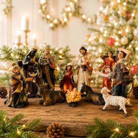 Pesebre Santa Navidad 11 piezas Pesebre Santa Navidad 11 piezas