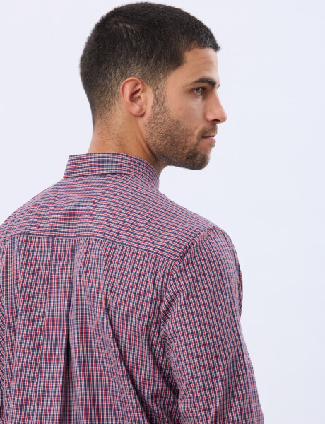 CAMISA SPORT A CUADROS Rojo