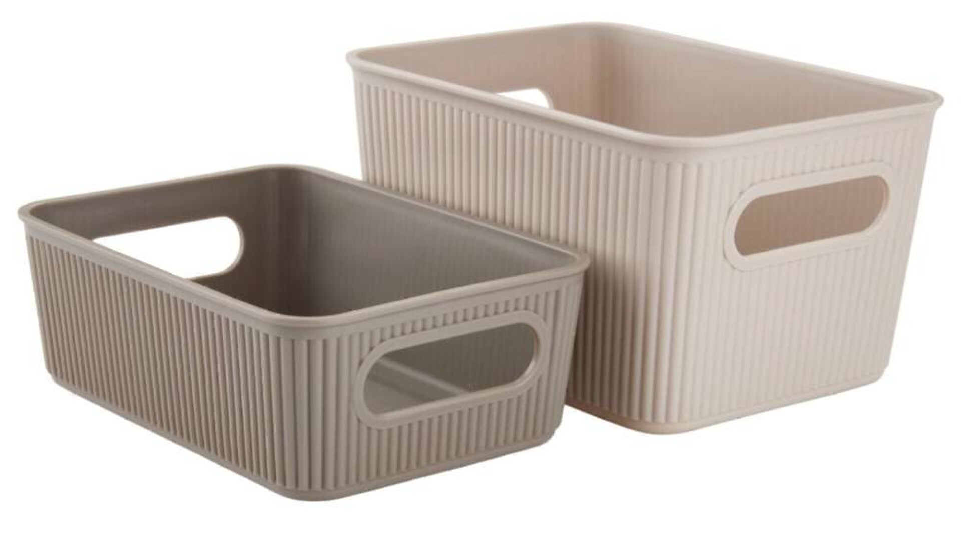 Caja de almacenaje JUNSELE 2 uds arena - Arena 