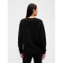 CASHSOFT VNECK PO BLACK