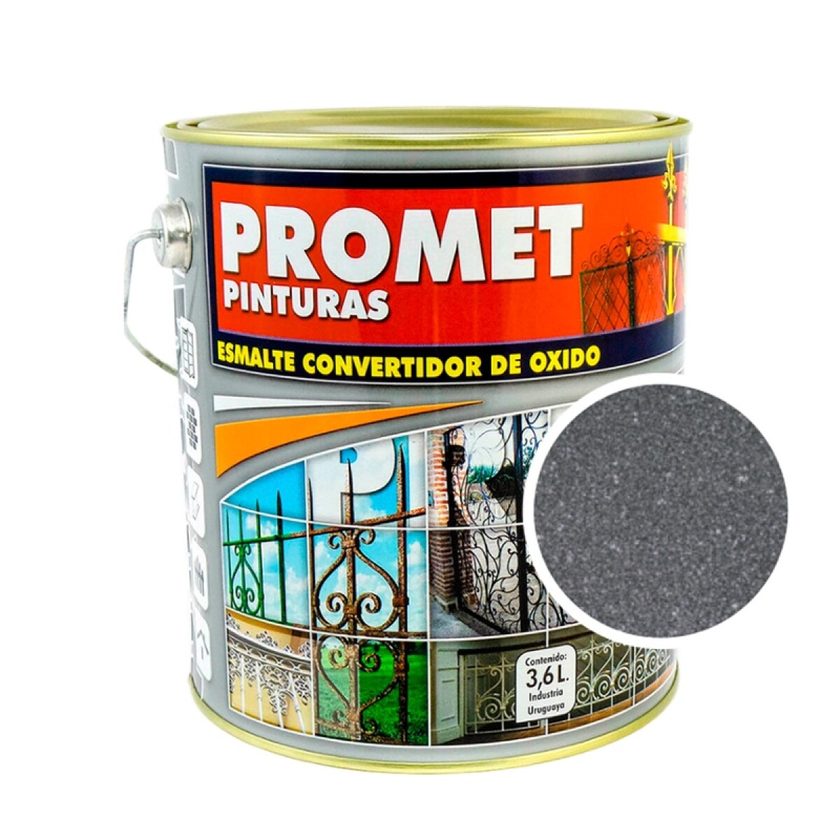 Esmalte Convertidor Forja Gris Oscuro 3.6lts 