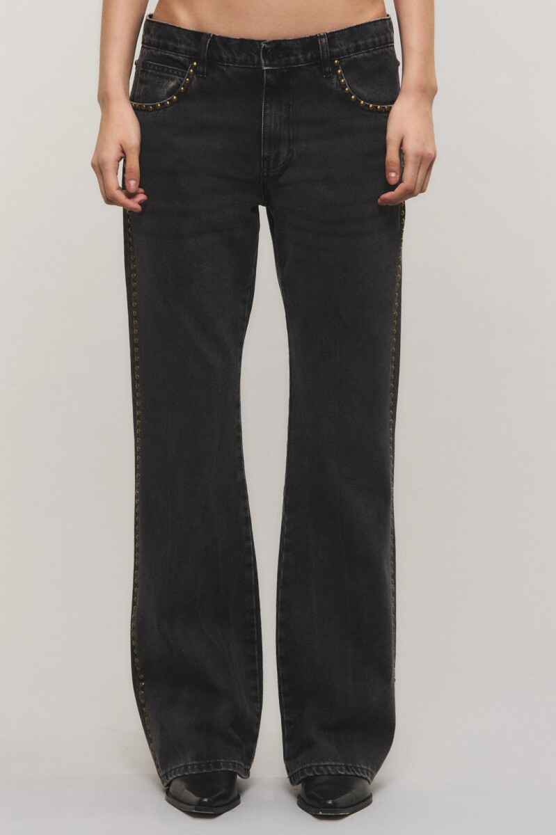 JEANS BOOTCUT MOSS BLACK CUSTO 