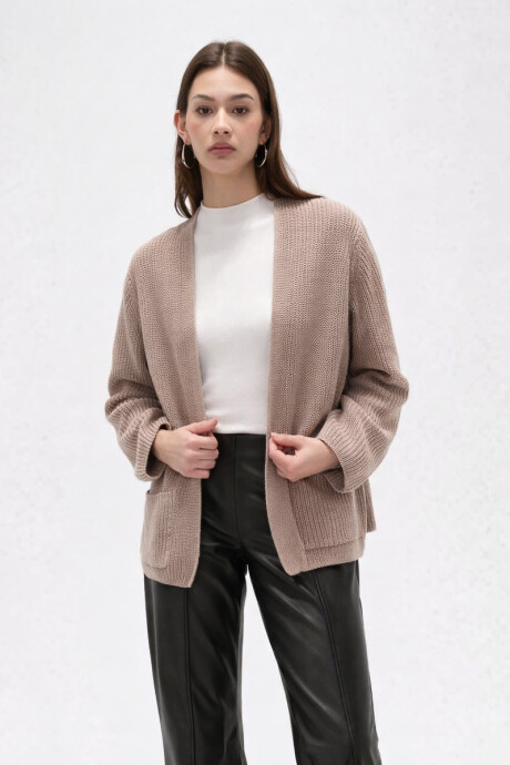 Saco Lamo Taupe Claro