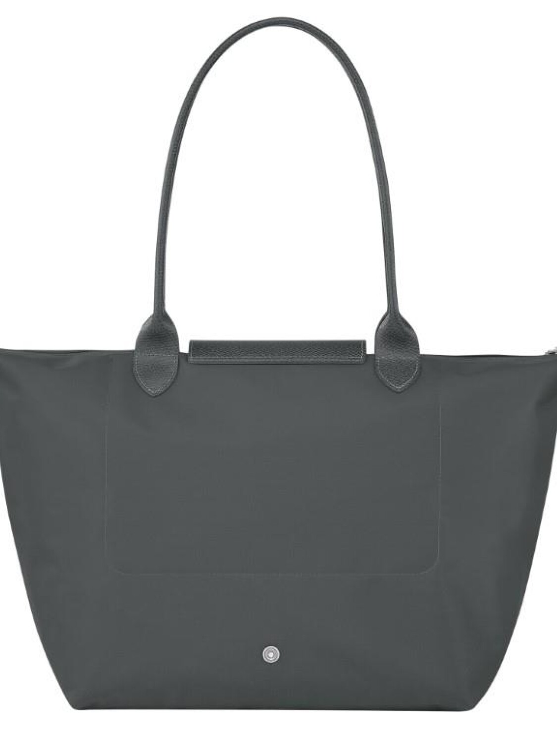 Longchamp -Cartera Longchamp plegable de nylon con cierre y asa larga, Le pliage L Gris