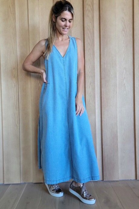 Vestido Formentera Denim celeste