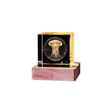Lampara veladora con cuadrado de 5 cm de vidrio Medusa