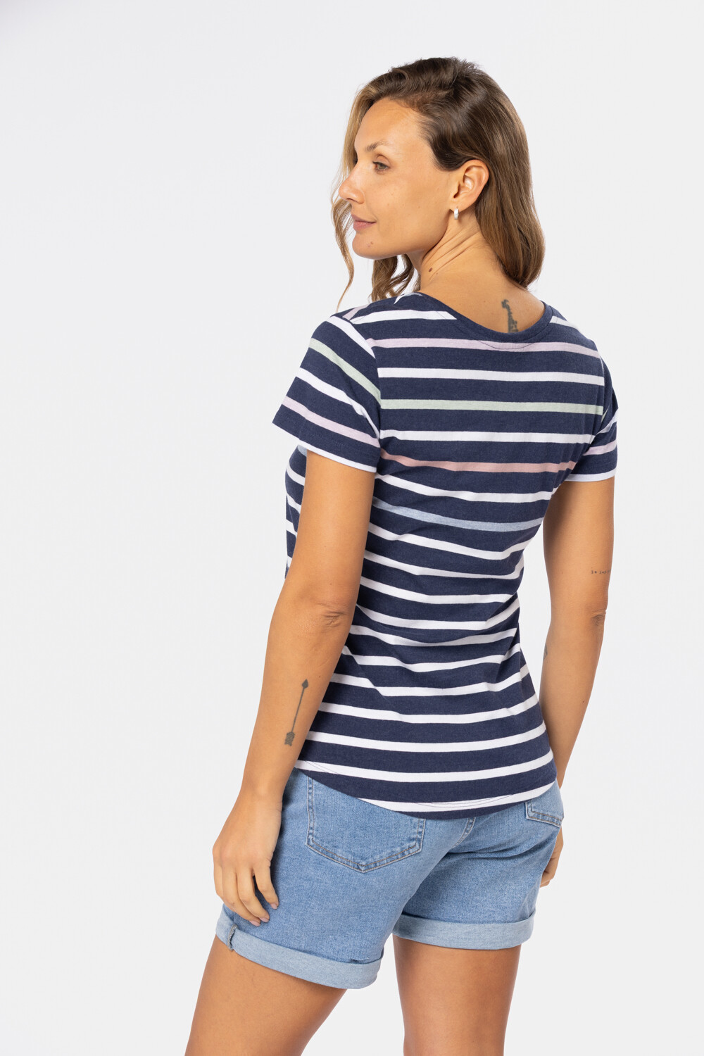 REMERA RAYADA Azul