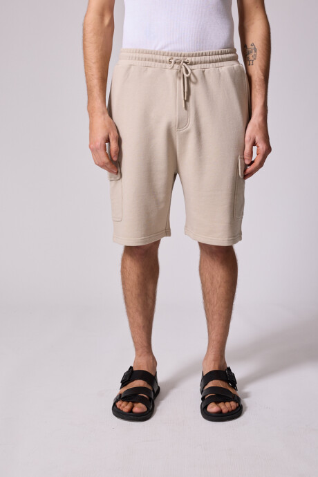 BERMUDA FELPA ELISO DIXIE Beige