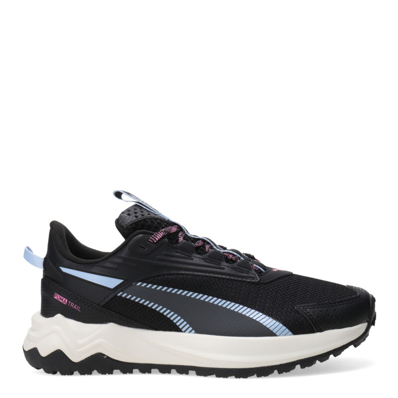 Championes de Mujer Puma Extend Lite Negro - Rosado - Celeste