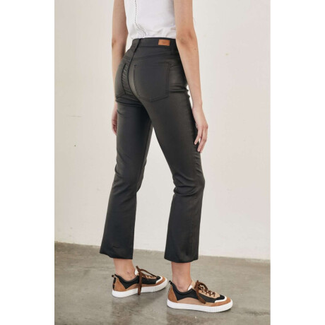 Waxed Crop Flare Negro