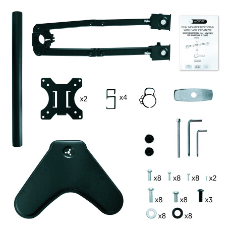 Soporte Para 2 Monitores Unno 12" A 32" 001