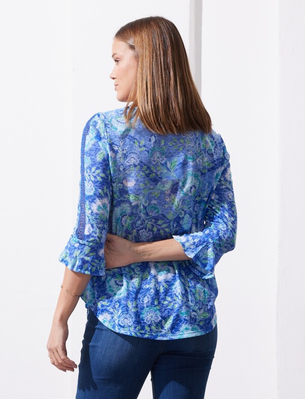 Blusa Printed MULTI/CELESTE