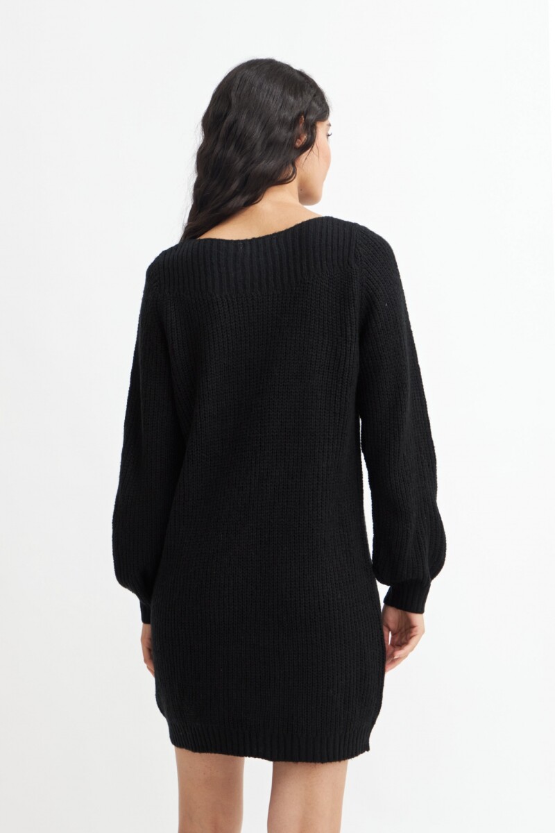 Vestido m/l tejido NEGRO