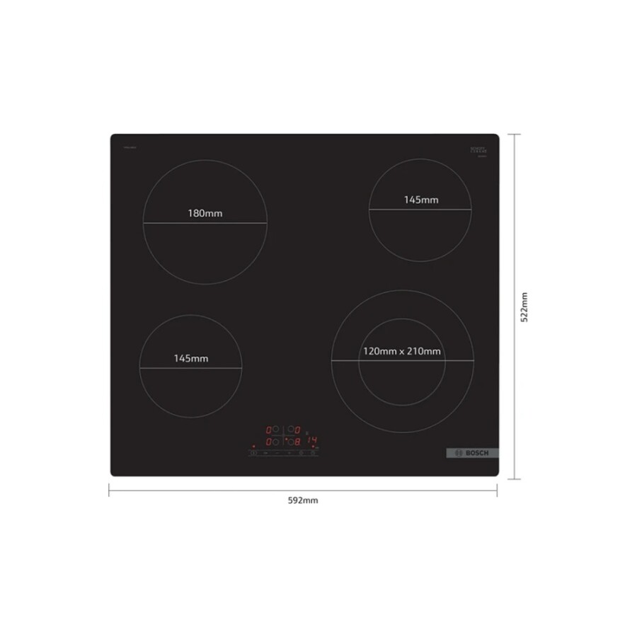 Placa vitrocerámica Bosch PKF611BB8E 60 cm Placa vitrocerámica Bosch PKF611BB8E 60 cm
